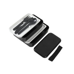 Caja de Almuerzo negra Caja de Almuerzo negra