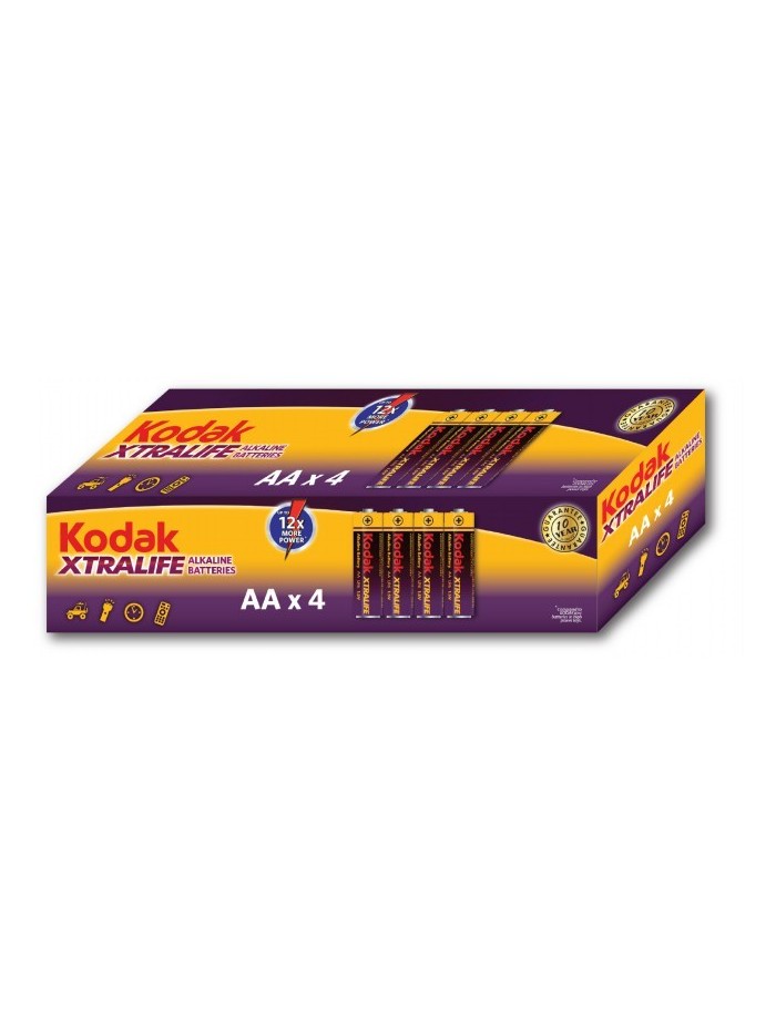 Pilas Kodak XTRALIFE AA LR6 (retráctil 4)
