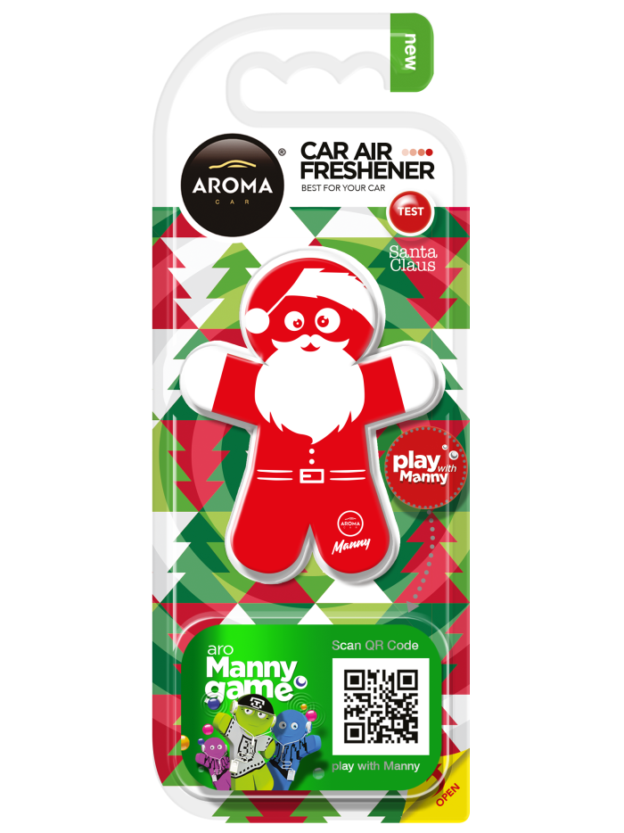 Polímero AROMA CAR Manny,Santa Claus