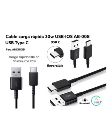 CABLE DE CARGA USB-C PARA ANDROID SETIEMBRE