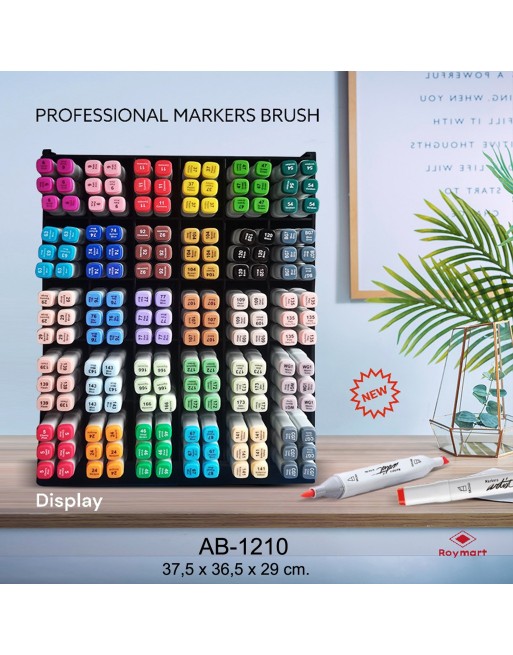 EXPOSITOR 180 PROFESSIONAL BRUSH MARKERS SURTIDOS AGOSTO