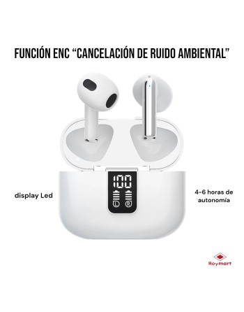 AURICULARES INPODS BLUETOOTH 5.0,HIGH QLTY BLANCO SETIEMBRE