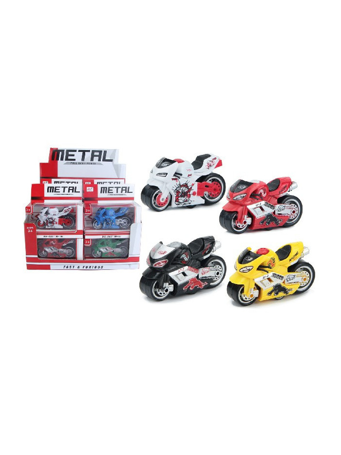 Exp.12 Motos GP pull back,4 colores
