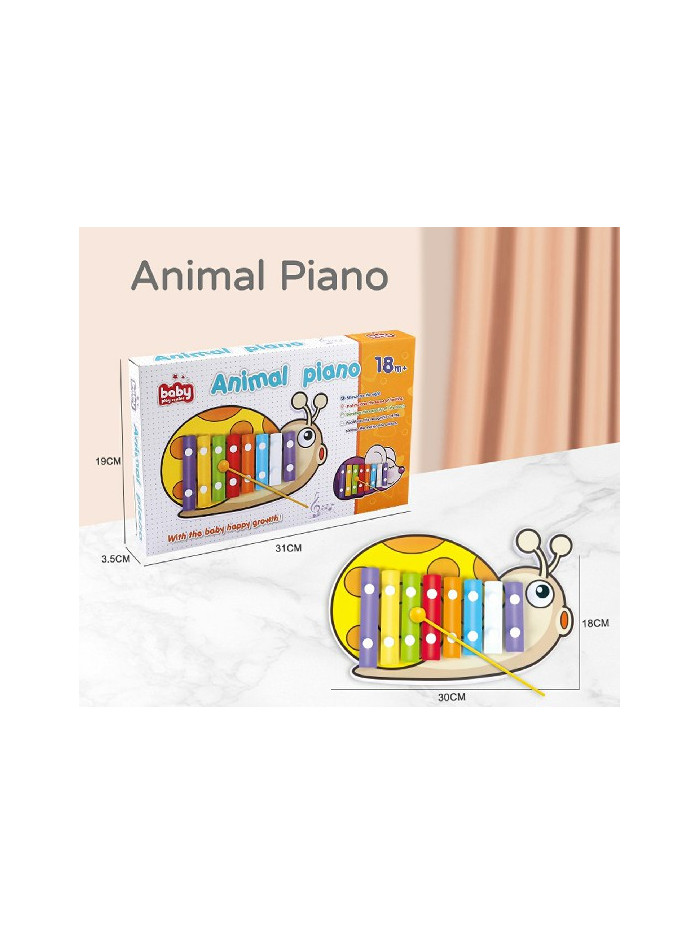 Xilófono animal piano Caracol