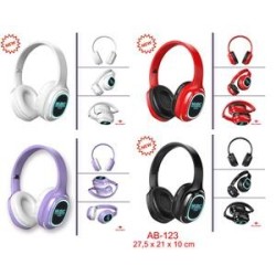 NEW AURICULAR CON LUZ LED ,BLUETOOTH 5.0,4 COL 27,5 x 21 x 10 cm