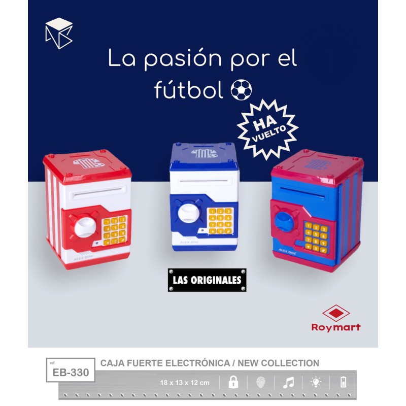 NUEVA HUCHA CAJA FUERTE FUTBOL,2 COLORES 18 x 13 x 12 cm NUEVA HUCHA CAJA FUERTE FUTBOL,2 COLORES 18 x 13 x 12 cm