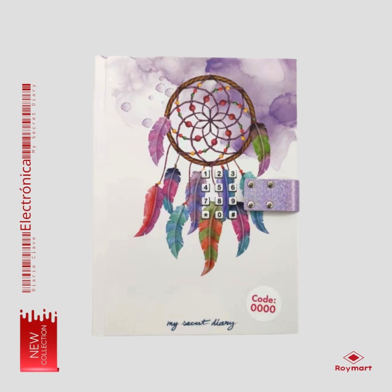 DIARIO CON CLAVE CATCH DREAMS 15 x 20,50 x 3 cm. DIARIO CON CLAVE CATCH DREAMS 15 x 20,50 x 3 cm.