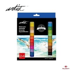 CAJA 24 TUBOS ARTIST ACUARELAS 12 ML 24,8 x 20,6 x 2 cm