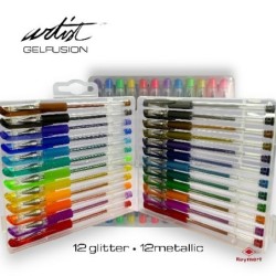MALETA 24 BOLIS GEL,METALICO/GLITTER 16,9 x 15,9 x 2,95 cm