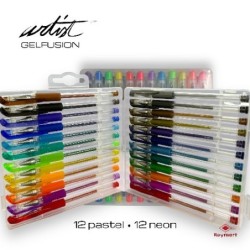 MALETA 24 BOLIS GEL,PASTEL/NEON 16,9 x 15,9 x 2,95 cm