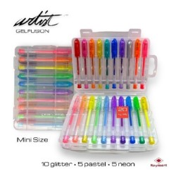 MALETA SUPER MINI 20 BOLIS GEL ,3 TINTAS 13,2 x 9,5 x 2,84 cm