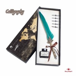 SET PLUMA ARTIST CALLIGRAPHY,6 COLORES 13,4 x 6,5, x 1 cm.