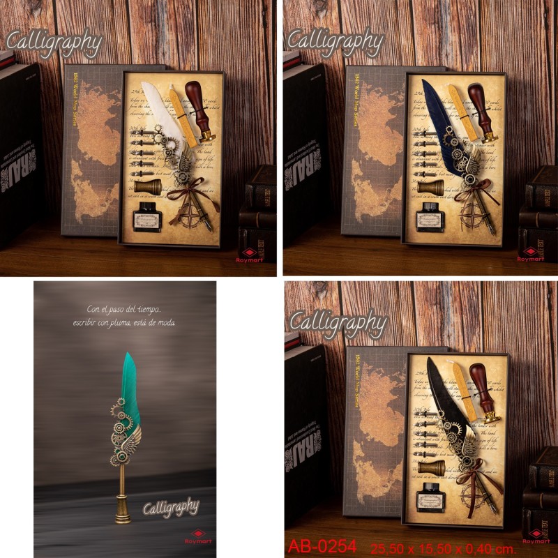 SET PLUMA ARTIST MASTERPIECE CALLIGRAPHY COMP,4 C. 25,50 x 15,50 x 4 cm. SET PLUMA ARTIST MASTERPIECE CALLIGRAPHY COMP,4 C. 25,50 x 15,50 x 4 cm.