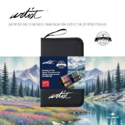 ESTUCHE 24 COL. LAPICES PREMIUM COLOR PENCIL STAND 21,5 x 16 x 3,8 cm