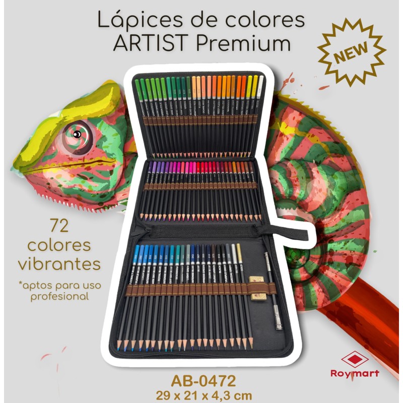 ESTUCHE 72 COL. LAPICES PREMIUM C/ GOMA Y EXTENSOR 29 x 21 x 4,3 cm ESTUCHE 72 COL. LAPICES PREMIUM C/ GOMA Y EXTENSOR 29 x 21 x 4,3 cm