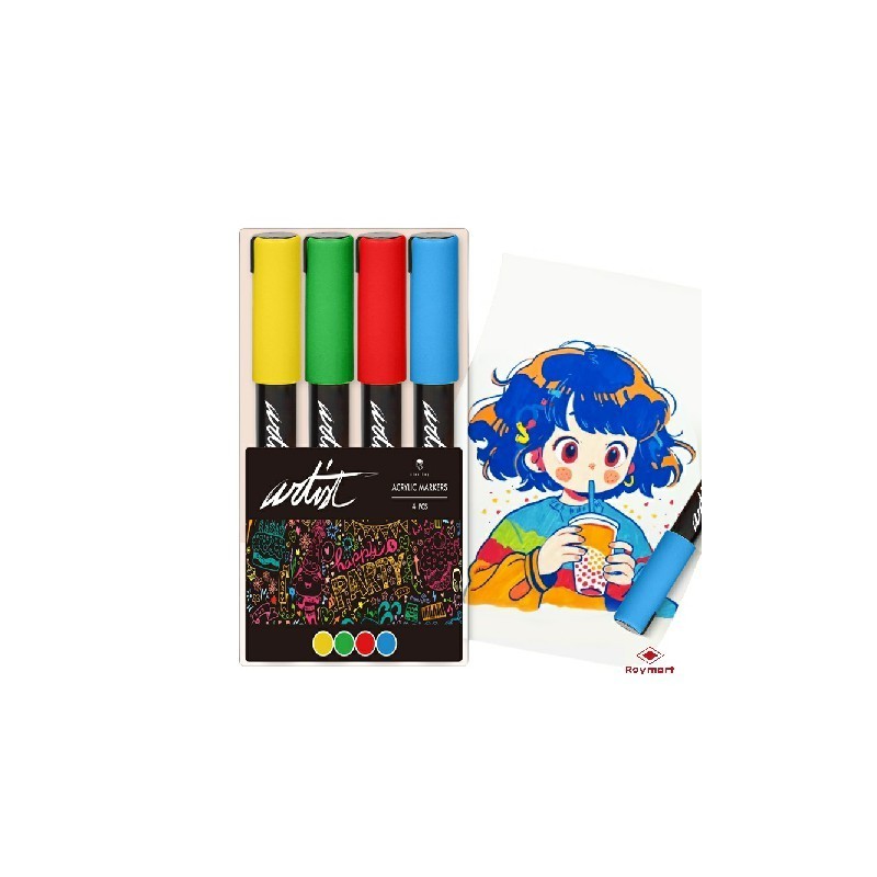 ESTUCHE ACRILICOS GAMA ARTIST,4 COLORES PARCHIS 15,2 x 7 x 1,9 cm. ESTUCHE ACRILICOS GAMA ARTIST,4 COLORES PARCHIS 15,2 x 7 x 1,9 cm.