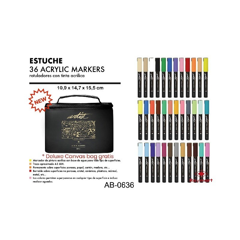 ESTUCHE ACRILICOS GAMA ARTIST,ORGANIZADOR 36 COL. 10,9 x 14,7 x 15,5 cm. ESTUCHE ACRILICOS GAMA ARTIST,ORGANIZADOR 36 COL. 10,9 x 14,7 x 15,5 cm.