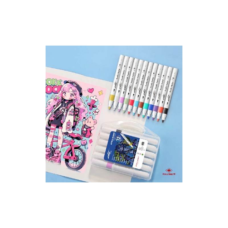 ESTUCHE MALETIN ACRILICOS PRIME PRICE 12 COLORES 18 x 10,5 x 3 cm. ESTUCHE MALETIN ACRILICOS PRIME PRICE 12 COLORES 18 x 10,5 x 3 cm.