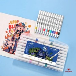 ESTUCHE MALETIN ACRILICOS PRIME PRICE 36 COLORES 18 x 29 x 3 cm.