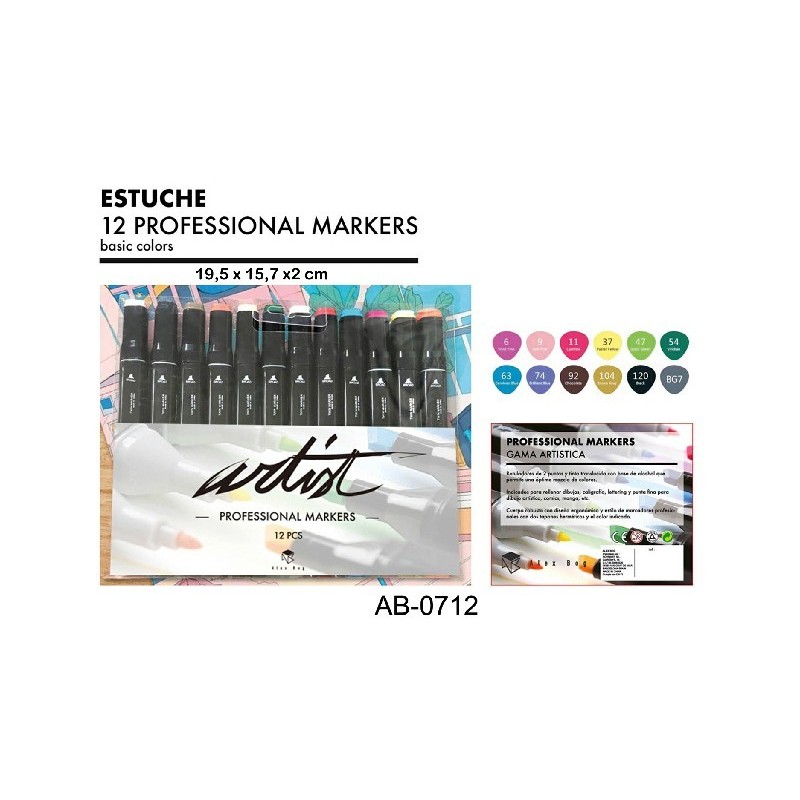 ESTUCHE GAMA ARTIST 12 BASIC COLORS 19,5 x 15,7 x2 cm./ROT.15,5*1,5*1,5cm. ESTUCHE GAMA ARTIST 12 BASIC COLORS 19,5 x 15,7 x2 cm./ROT.15,5*1,5*1,5cm.