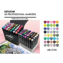 LUXURY CANVAS GAMA ARTIST 40 COLORES 14,8 x 9,7 x 17,1 cm.