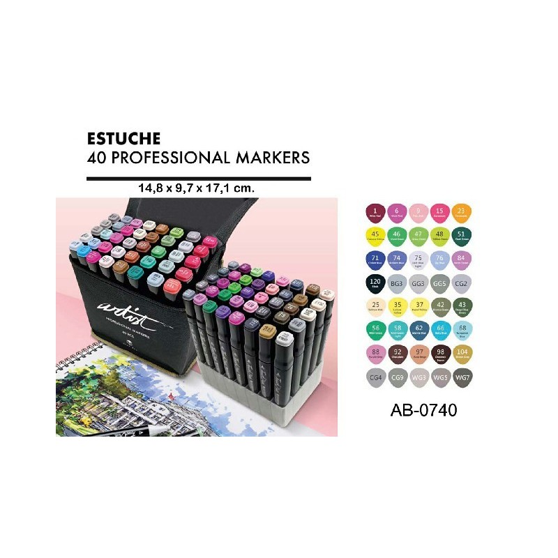 LUXURY CANVAS GAMA ARTIST 40 COLORES 14,8 x 9,7 x 17,1 cm. LUXURY CANVAS GAMA ARTIST 40 COLORES 14,8 x 9,7 x 17,1 cm.