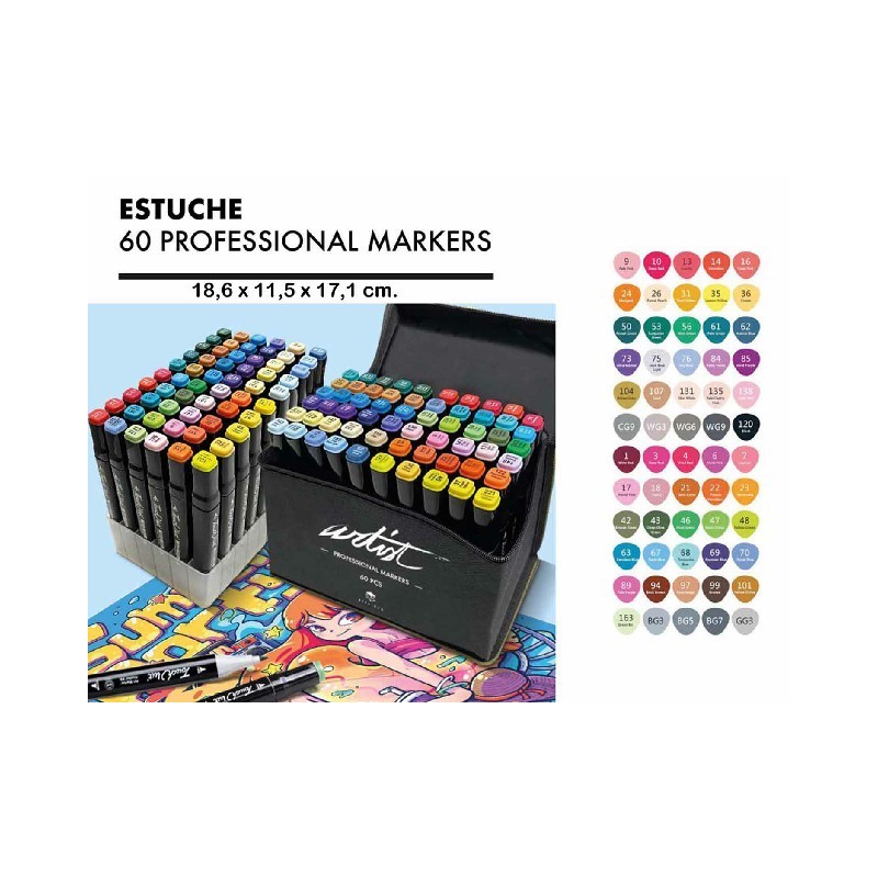 LUXURY CANVAS GAMA ARTIST 60 COLORES 18,6 x 11,5 x 17,1 cm. LUXURY CANVAS GAMA ARTIST 60 COLORES 18,6 x 11,5 x 17,1 cm.