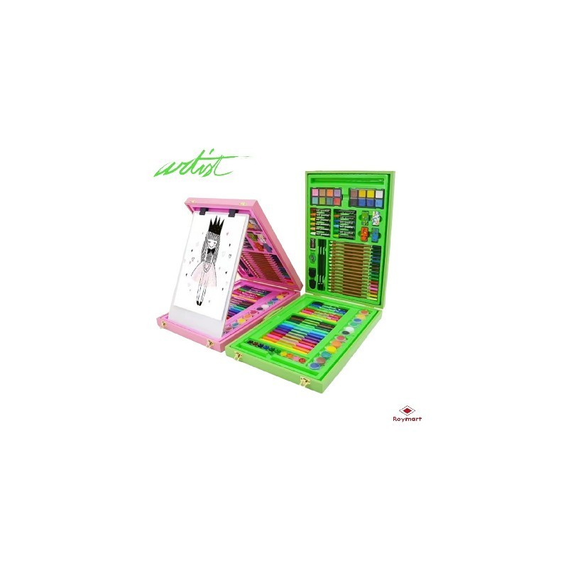 MALETA ART STUDIO ARTIST 100 PCS MADERA PINK 41 x 29 x 5,5 cm. MALETA ART STUDIO ARTIST 100 PCS MADERA PINK 41 x 29 x 5,5 cm.