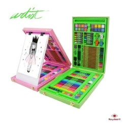 MALETA ART STUDIO ARTIST 100 PCS MADERA VERDE 41 x 29 x 5,5 cm.