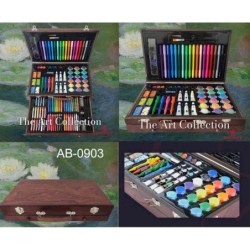 SET ART STUDIO MADERA LUXE 130 PIEZAS 38 x 23,5 x 8 cm.