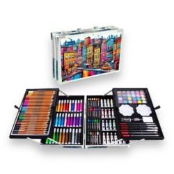 SET ART STUDIO ALUMINIO 145 PIEZAS HOUSES 34,5 x 25 x 9 cm.