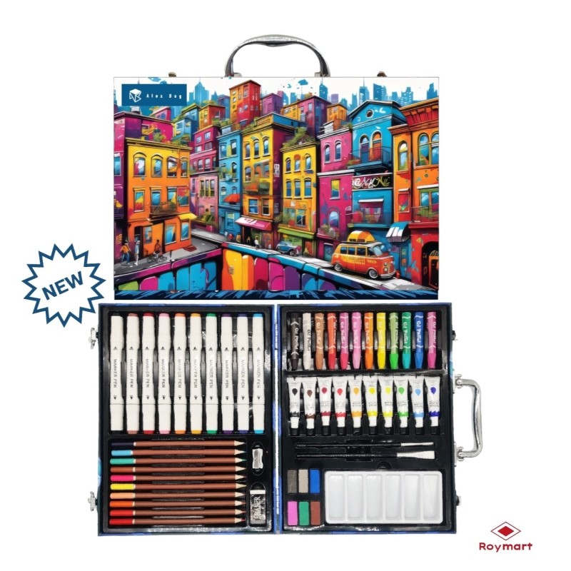 SET ART STUDIO 53 PIEZAS ARTIST HOUSES 30 x 23 x 5 cm. SET ART STUDIO 53 PIEZAS ARTIST HOUSES 30 x 23 x 5 cm.
