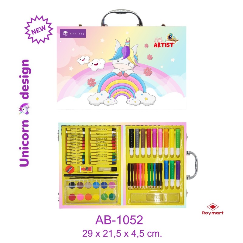 SET ART STUDIO 68 PIEZAS UNICORN AND FRIENDS 29 x 21,5 x 4,5 cm. SET ART STUDIO 68 PIEZAS UNICORN AND FRIENDS 29 x 21,5 x 4,5 cm.