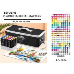 LUXURY CANVAS GAMA ARTIST 204 COLORES 31,5 x 22 x 16,5 cm.