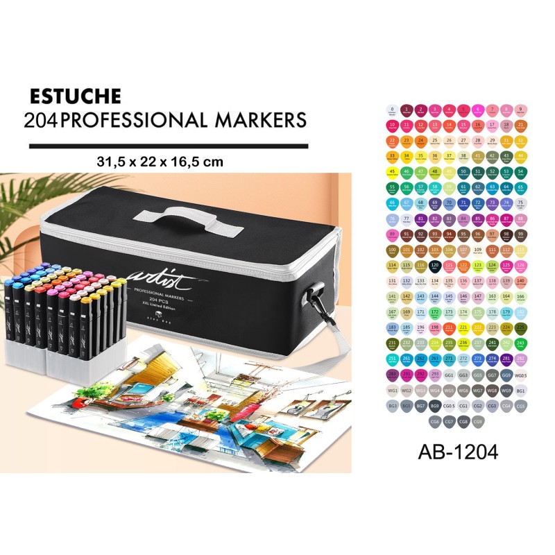 LUXURY CANVAS GAMA ARTIST 204 COLORES 31,5 x 22 x 16,5 cm. LUXURY CANVAS GAMA ARTIST 204 COLORES 31,5 x 22 x 16,5 cm.