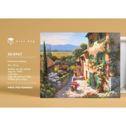 PINTAR POR NUMEROS PROVENCE IN SPRING 41,5 x 51,5 x 3 cm
