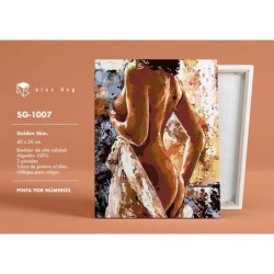 PINTAR POR NUMEROS MUJER DESNUDA 41,5 x 51,5 x 3 cm