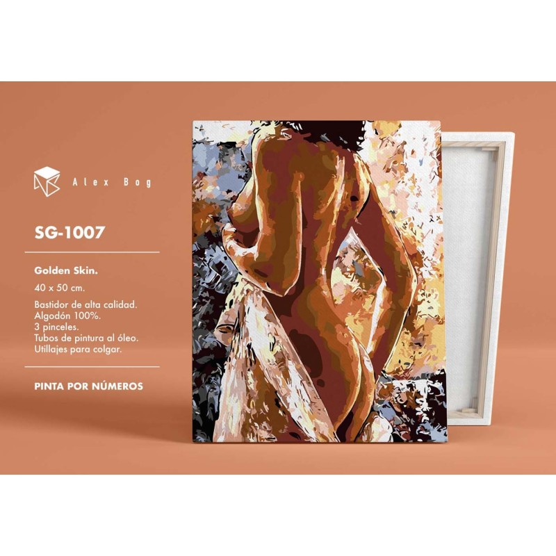 PINTAR POR NUMEROS MUJER DESNUDA 41,5 x 51,5 x 3 cm PINTAR POR NUMEROS MUJER DESNUDA 41,5 x 51,5 x 3 cm