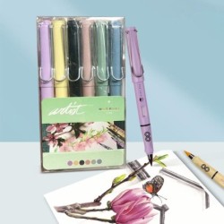 ESTUCHE 6 LAPICES INFINITOS PASTEL 13,5 x 7,6 cm.