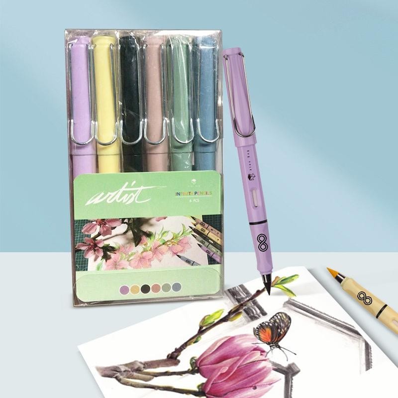 ESTUCHE 6 LAPICES INFINITOS PASTEL 13,5 x 7,6 cm. ESTUCHE 6 LAPICES INFINITOS PASTEL 13,5 x 7,6 cm.