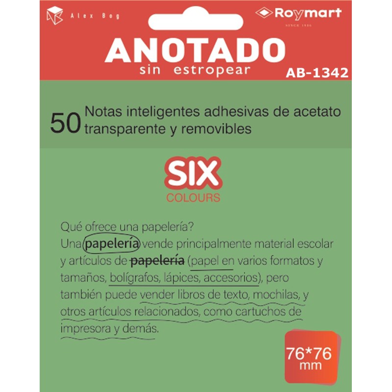 PAQUETE 50 NOTAS INTELIGENTES ACETATO VERDE FLUOR 7,6 x 7,6 cm. PAQUETE 50 NOTAS INTELIGENTES ACETATO VERDE FLUOR 7,6 x 7,6 cm.