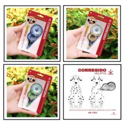 CINTA CORRECTORA CORREGIDO 12 MTS.,3 COLORES 9,7 x 15,6 cm.