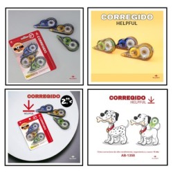 CINTA CORRECTORA CORREGIDO PACK 3 UDS. 12 MTS. 19 x 13,9 cm.