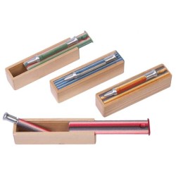 BOLI MADERA TROPICAL TELESCOPIO (4C) C/BOX MADERA( 2 x 12 x 3 cm