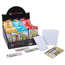 DISPLAY 45 MINI SETS PINTURA,3 MODELOS C/7 COLORES 35 x 36 x 32 cm.