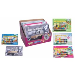 EXP.10 CUADERNOS DIBUJO C/PINTURAS ,5 MODELOS 23 x 33 x 23 cm