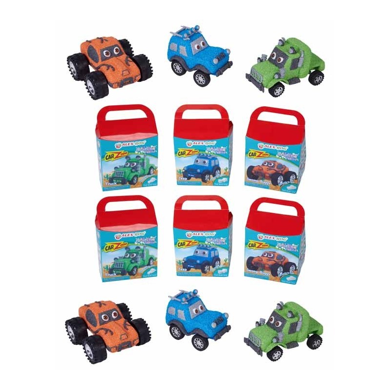 PACK 6 SETS MOLDEA TUS COCHES ,3 MODELOS Caja:14,5 x 22 x 8,5 Coche: 12 x 14 x 8 PACK 6 SETS MOLDEA TUS COCHES ,3 MODELOS Caja:14,5 x 22 x 8,5 Coche: 12 x 14 x 8