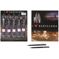 PACK 5 BOLIS SWAROVSKY RECUERDO DE BARCELONA 13 x 1 cm