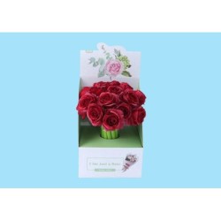 EXP.16 BOLIS GEL ROSAS ROJAS Expositor 17 x 15 x 24 Unidad 24 x 6 cm