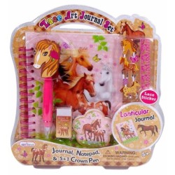 LACE ART JOURNAL SET CABALLOS 28 x 25 x 4 cm